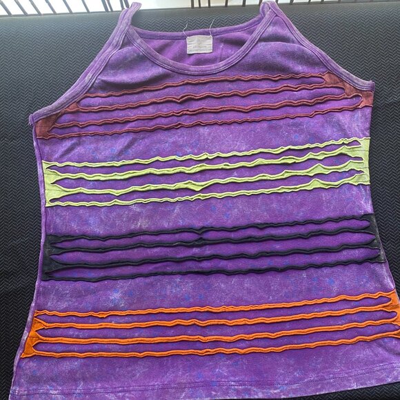 *🤗454-ARnK You Beautiful 💙 Ark Bohemian Ribbon Tank - Picture 7 of 7